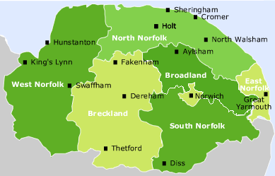 Map of Norfolk