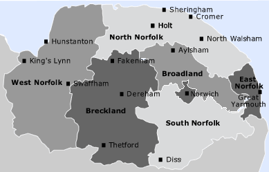 Map of Norfolk