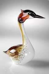 Photo of Great Crested Grebe made from glass